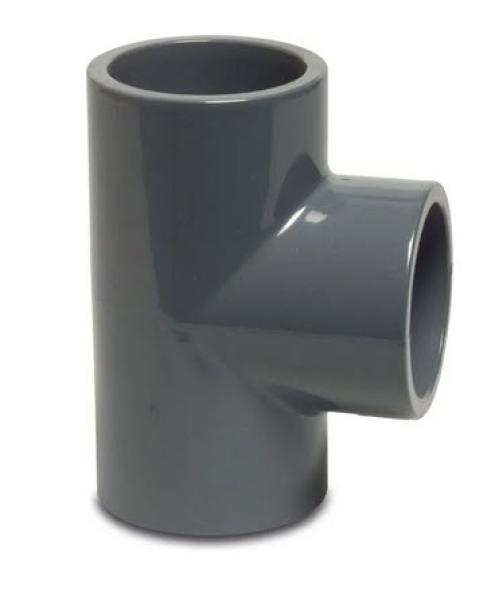T-Stück 90° PVC-U 16 mm Klebemuffe 16bar