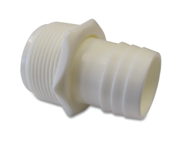 Schlauchtülle mit Überwurfmutter 1 1/2" x 38 mm Überwurfmutter AG x Schlauchtülle 10 bar