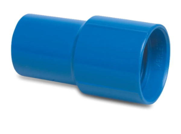 Merlett Muffe PVC-U 38 mm, Klebemuffe für Schwimmbadschlauch