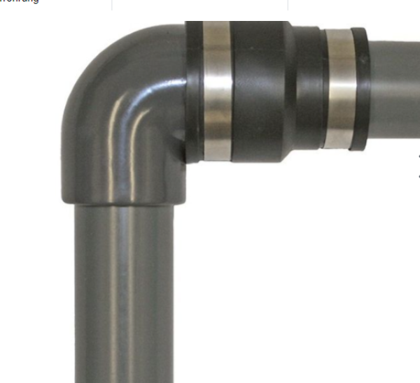 Flexible PVC-Manschette reduziert in verschiedenen Größen