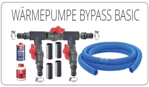 Bypass-Set zum Anschluss einer Wärmepumpe