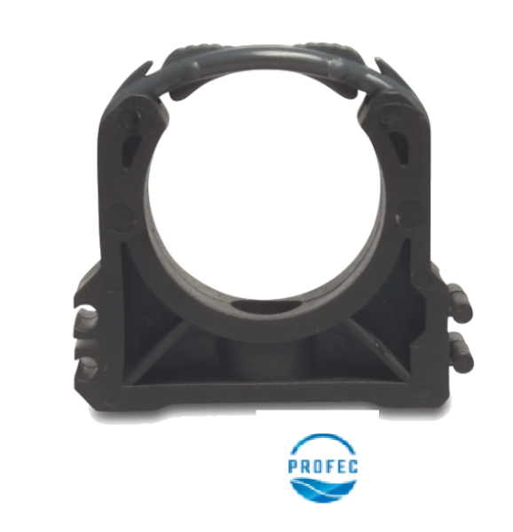 Rohrschelle PP Schwarz in verschiedenen Größen