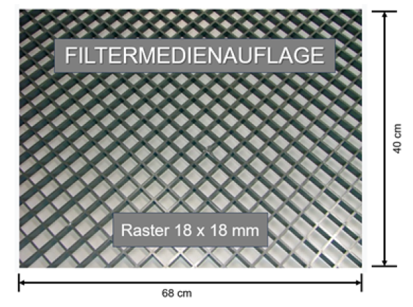 Filtermedienauflage