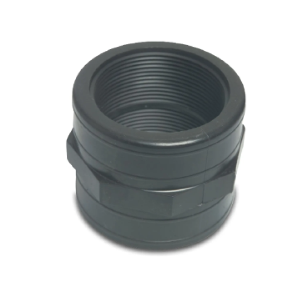 Muffe Material PP mit 2 x Innengewinde 10 bar Schwarz