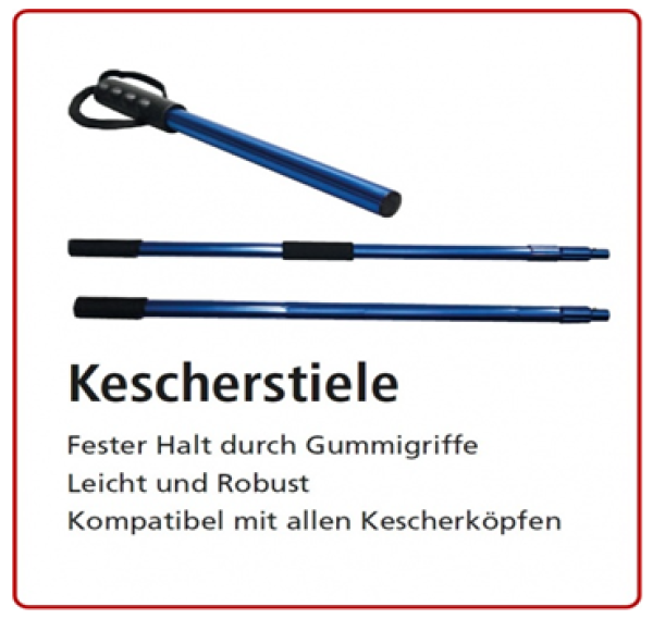 Kescherstiele leicht und robust kompatibel mit allen Kescherköpfen