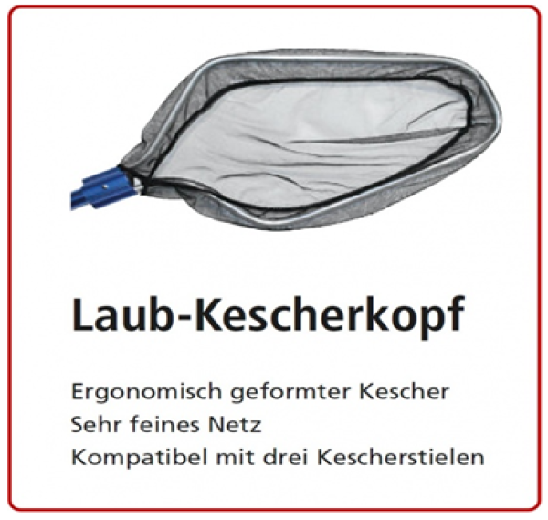 Laub - Kescherkopf ergonomisch 50 x 25 cm ca. 5 cm tief