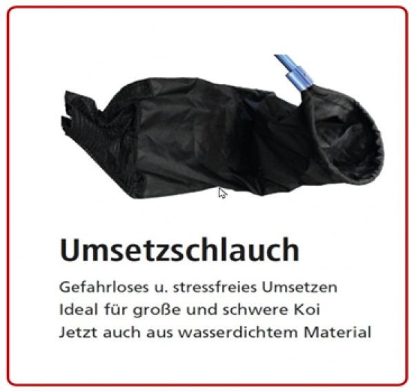 Umsetzschlauch schwarz 120 cm ohne Stiel