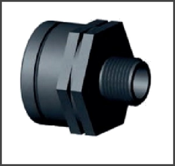 Reduzierung Innengewinde x Außengewinde Material PP Farbe Schwarz
