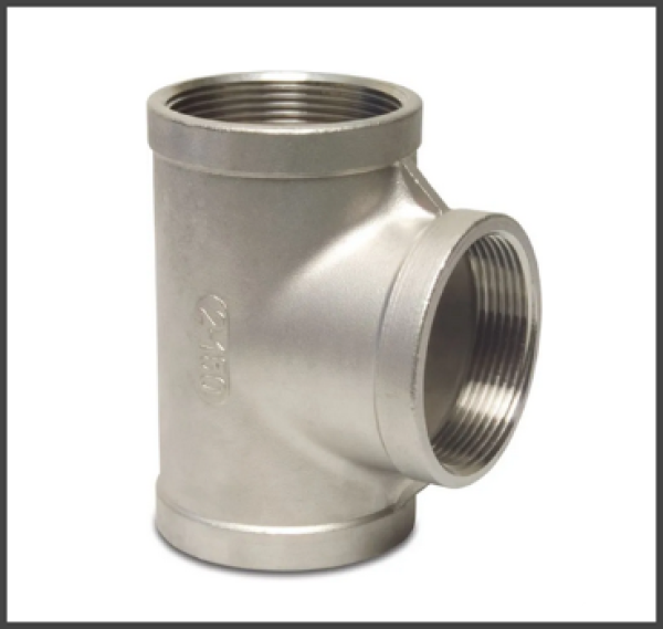 T-Stück 90° Edelstahl 316 3x Innengewinde 16 bar