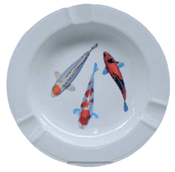 Koi Aschenbecker Porzellan