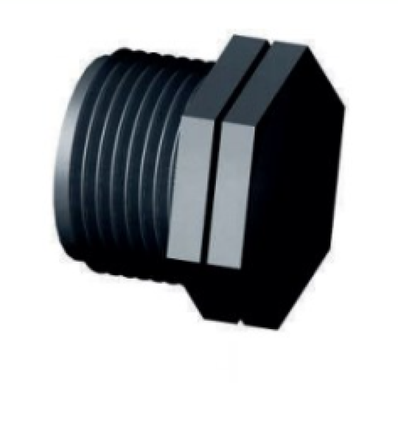 PP-Stopfen mit Außengewinde