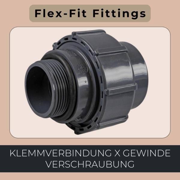 Flex-Fit Verschraubung Klemmverbindung x Gewinde